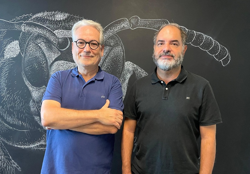 Juli Peretó (esquerra) i Pablo Carbonell (dreta).